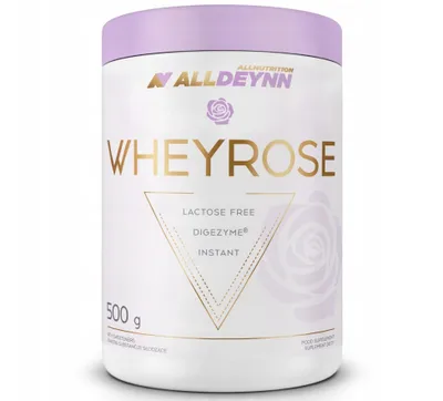Produktbild von ALLDEYNN WHEYROSE 500g Weiße Schokolade mit gefriergetrockneten Himbeerstückchen Protein-Ergänzungsmittel