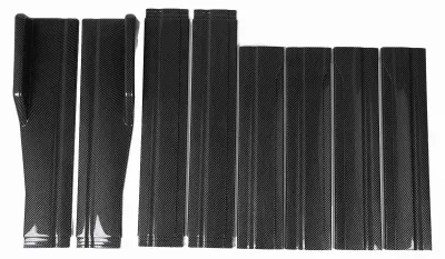 Produktbild von Auto-Seitenschweller 200x11cm - Verbesserte Stabilität - Kohlefaser - Leicht - Robust