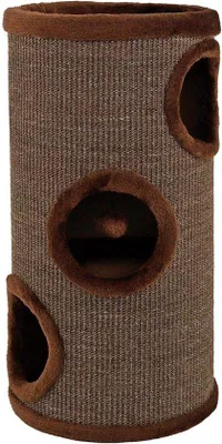 Productafbeelding van Krabton Katten - Krabpaal Sisal - Klauwverzorging Bezighouden - Met Speelbal Pluche - Hoogte 50 cm - Bruin