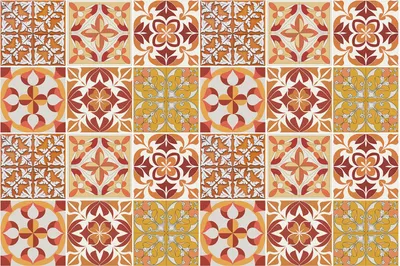 Produktbild von Fliesenaufkleber 15x15 cm – 24 Stück – Selbstklebend – Wasserfest – Pflegeleicht – Hitzebeständig – Für Küche & Bad – Blumenmotive im Mosaik
