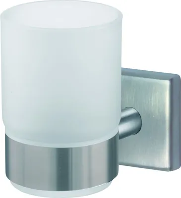 Produktbild von TrendLine Zahnputzbecher Simple Cube Edelstahl gebürstet