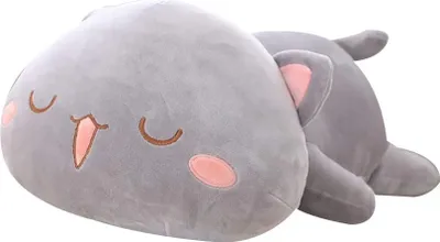 Produktbild von Plüschtier, Kawaii liegend Katze Tier Puppe, Plüsch Kissen Kissen, Kinder Spielzeug Geschenk gefüllt 4# 50cm