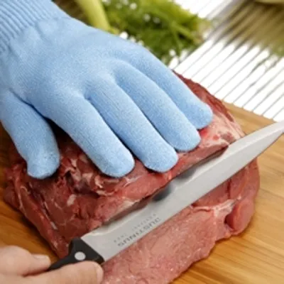 Produktbild von Schnittschutzhandschuh blau Größe M