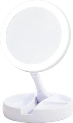 Obrázek produktu pro Verk 15568 Skládací kosmetické zvětšovací zrcátko s LED podsvícením