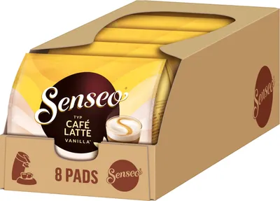 Produktbild von SENSEO Pads Typ Café Latte Vanilla Senseopads 40 Getränke Kaffeepads Softpads