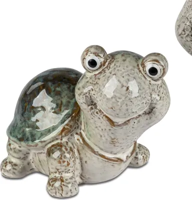 Produktbild von Dekofigur Schildkröte NATURE L. 13cm grau grün aus Steinzeug Formano Garten S25