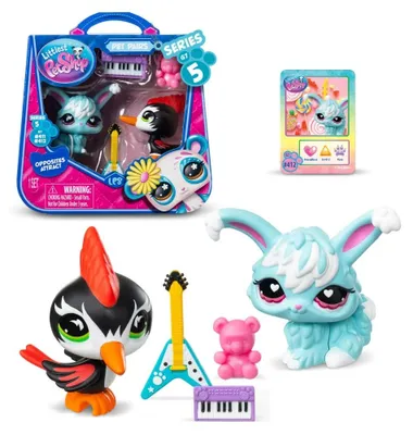 Immagine prodotto di Littlest Pet Shop, Serie 5 - 2 personaggi: Punk e Pastel