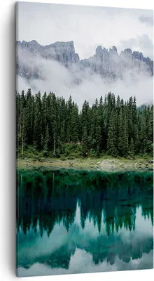 Produktbild von Bild auf Leinwand - Leinwandbild - Einteilig - Landschaft Berge Wolken - 45x80cm - Wand Bild - Wanddeko - Wandbilder - Leinwanddruck - Bilder - Wanddekoration - Leinwand bilder - PA45x80-4671