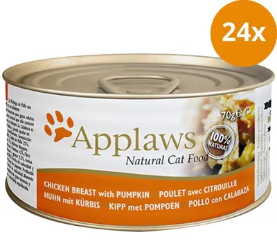 Obrázok produktu pre Applaws konzerva pre mačky Kuracie mäso a tekvica 70g