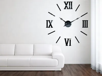 Große Wanduhr XXL, 100-130 cm, römisch, Acrylglas, leise, EU-Fertigung