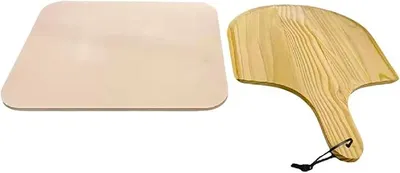 Imagen del producto de Piedra para pizza y parrilla - Pala para pizza, horno | Alta temperatura