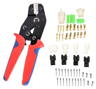 Produktbild von windmeile | Crimpzange und JST SM Stecker für E-Bike Kabelkürzungen, Crimpen, Set, Metall Kontakt, Fahrrad, E-Bike, Elektro Fahrrad, Pedelec