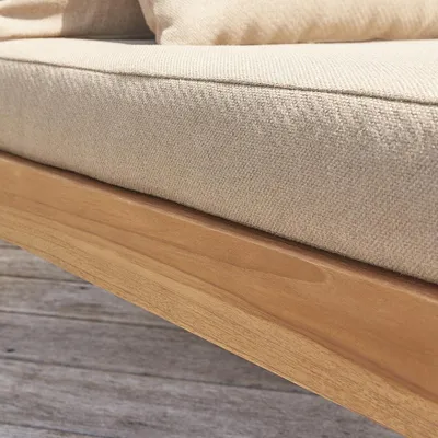 Produktbild von Gartensessel aus massivem Teakholz