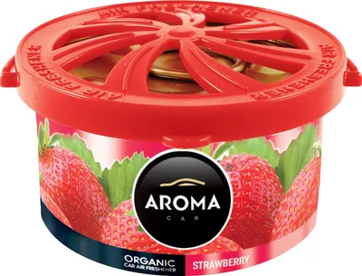 Obrázok produktu pre Aroma car ORGANICStrawberry, 29 mm, 21,6 mm, 17 mm