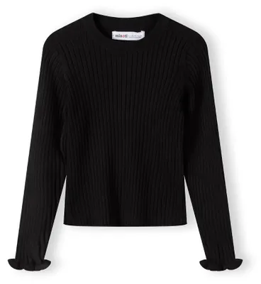 Produktbild von Minoti Pullover Schwarz Gr. 98 für Mädchen