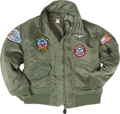 Produktbild von Kinder CWU Fliegerjacke mit Abzeichen oliv, L