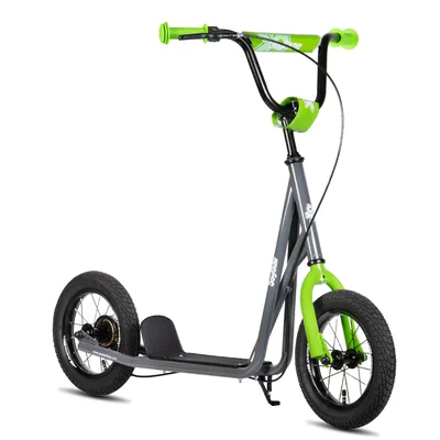 Produktbild von Stabiler grauer Kinderscooter 12 Zoll für Outdoor-Abenteuer