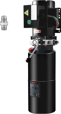 Obrázek produktu pro VEVOR hydraulický agregát 220 V hydraulický agregát 2200 W, jednočinné hydraulické čerpadlo Hydraulický agregát, nádrž 2,5 gal Ruční čerpadlo hydraulický agregát, pro výtahy, vysokozdvižné vozíky atd.