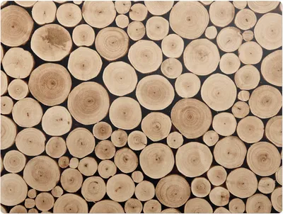 Produktbild von Holzkreise – Bodenschutzmatte – Rutschfest – Schutzmatte für Büro – Vinylmatte – Stuhlunterlage  – 120 x 90 cm