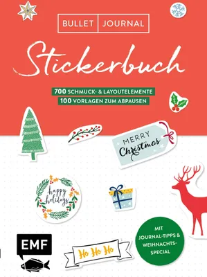 Produktbild von Bullet Journal - Stickerbuch Merry Christmas: 700 weihnachtliche Schmuckelemente
