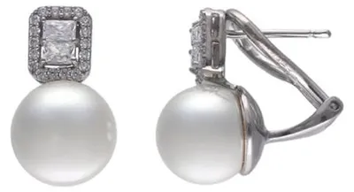 Image de Paire De Boucles D'oreilles Majorica, Argent 925 18208.01.2.E00.907.1