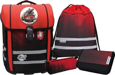 Produktbild von McNeill McNeill Schulranzen-Set PERFECTO 5tlg. - Gradient Cranberry