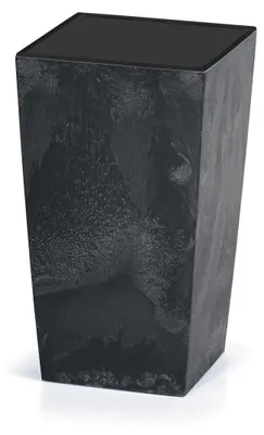 Obrázek produktu pro DEUBA® Květináč 26L 50x26,5x26,5cm Betonový vzhled Včetně police Interiérový venkovní květináč Antracitová barva