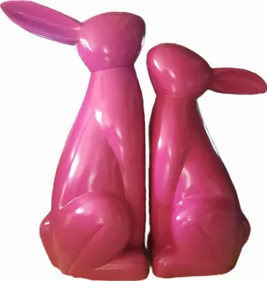 Produktbild von Hase 210cm hoch Dekorationsfigur - GFK - übergroß XXL - für draußen