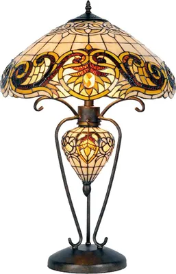 Produktbild von Clayre & Eef Tiffany Tischlampe Ø 46x76 cm Gelb Glas