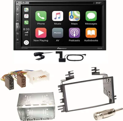 Produktbild von Pioneer AVH-Z5200DAB Android Auto Carplay Einbauset für Kia Sportage JE Rio JB