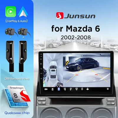 Obrázek produktu pro Autorádio 10 palců, systém Double Din – 8 GB RAM a 256 GB úložiště – Android navigace s 360° kamerou a DSP (digitální zpracování signálu)