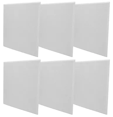 Obrázek produktu pro Akustické panely z polyesterových vláken, 6 kusů, zvukotlumící, bílé