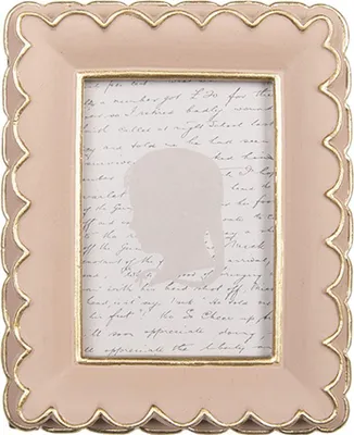 Produktbild von Clayre & Eef Bilderrahmen 6x9 cm Rosa Kunststoff