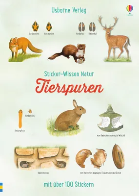 Produktbild von Sticker-Wissen Natur: Tierspuren