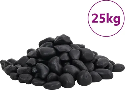 Obrázok produktu pre Leštené kamienky 25 kg čierne 2-5 cm 155328