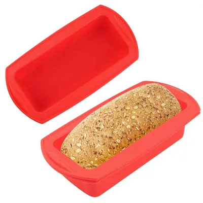 Immagine prodotto di Set da 2 stampi in silicone per pane, antiaderenti, ideali per pane, torte, brownies