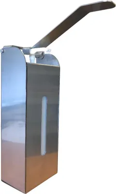 Produktbild von Desinfektionsspender 1 L Edelstahl+Blende Nachfüllbar Handdesinfektionsspender
