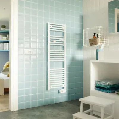 Image de Sèche-serviettes Goreli Slim - Blanc - 500W