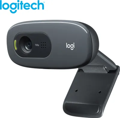 Produktbild von Logitech C270 HD Webcam 1280 x 720 Auflösung USB 2.0 kabelgeunden anklemmbar