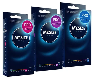Immagine prodotto di MY.SIZE PRO Preservativo misura 6,7,8-64,69,72 mm, 3x10 Pezzi - Ottima vestibilità per una taglia adatta a tutti