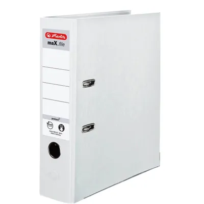 Image de Herlitz Classeur à levier maX.file protect A4 8cm blanc