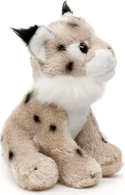 Immagine prodotto di Peluche lince seduto 15 cm marrone/nero/bianco