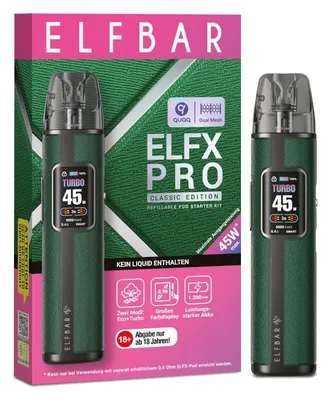 Produktbild von ELFBAR ELFX Pro - Pod Kit - 1200 mAh - Farbe: Forest
