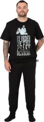 Obrázek produktu pro Peaky Blinders - Pánské pyžamo "By Order" s dlouhými kalhotami NS7152 (M) (Černá)