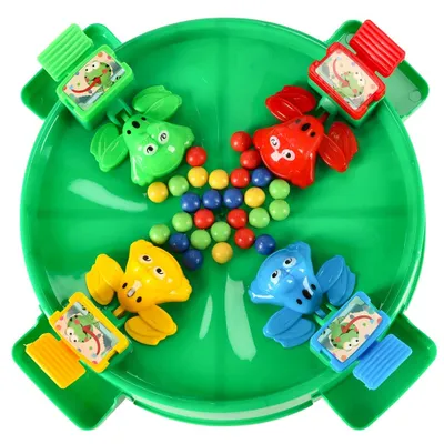 Produktbild von Hungry Frogs Arcade-Spiel Springende Frösche 4 Spieler 3+ XXL grün