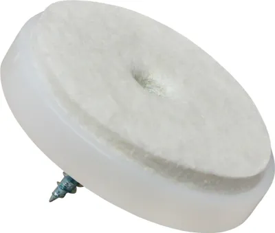 Produktbild von Adsamm® | 4 x Filzgleiter mit Schraube | Ø 40 mm | Weiß | rund | Möbelgleiter zum Schrauben in  von Adsamm®