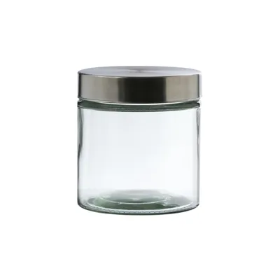 Produktbild von Vorratsdose S - Vorratsglas mit Edelstahldeckel - 0,85 Liter - D: 11cm -  H: 12cm