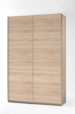 Produktbild von Kleiderschrank Belfast - 125x38x195cm - 2 Türen - Eiche Sonoma Nachbildung