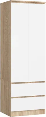 Image de Garde-robe 60 cm Chêne Sonoma avec 2 portes et 2 tiroirs