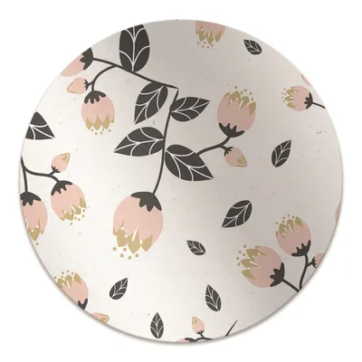 Produktbild von Rundmatte - Stuhlunterlage Bürostuhlunterlage - Rund Ø 100 cm - Bodenmatte - Fußmatte - Frühlingsweinlese.